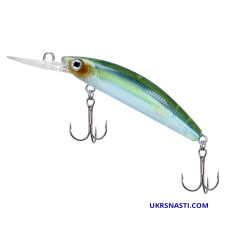 Воблер Daiwa Steez Double Clutch 50SP цвет Natural Ghost Shad